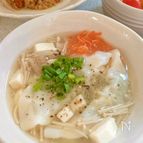 冷凍餃子で♡えのきと豆腐のヘルシースープ【かんたん10分】