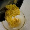 ふんわり卵のほうれん草炒めの工程1