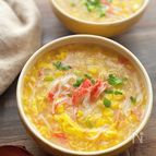 【かに玉中華コーンスープ】5分で完成！包丁不要でとろ〜り絶品