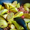 皮むきなすと牛こまの中華風とろみ煮の工程3