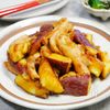 さつまいもと鶏肉のマーマレード照り焼き