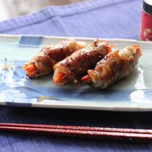 パワーチャージ♪にんじんのスタミナ肉巻き♡