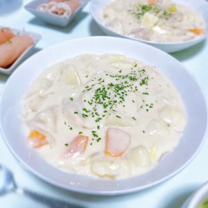 にらたまの作ってみた!投稿(【鶏むね肉とじゃがいものクリームシチュー】手作りがおいしい！)