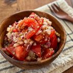 トマトとみじん切り玉ねぎの《柚子胡椒♡中華サラダ》