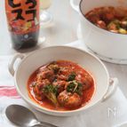 ピリ辛ミートボールのトマト煮込み