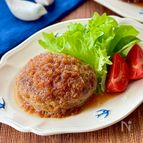新玉ねぎソースの和風ハンバーグ