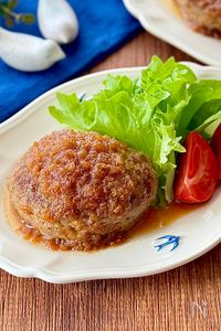 新玉ねぎソースの和風ハンバーグ