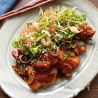 薬味たっぷりのせ！味噌照り焼きチキン