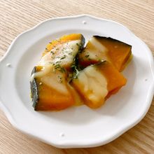 フライパンで簡単!かぼちゃ煮チーズ焼き