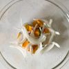 レンジで作る♪かぼちゃとベーコンの豆乳スープの工程2