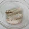 レンジで【ささみと小松菜の梅マヨ和え】さっぱり!お弁当にも!の下準備