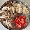 ワンパン！味付けこれだけ！ひき肉ときのこの鶏だしスープパスタの下準備