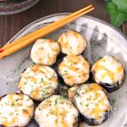 焼くだけおつまみ♪なすのチーズステーキ