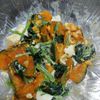 鶏皮坊主の作ってみた!投稿(レンジで簡単!【かぼちゃとほうれん草のデリ風サラダ】)