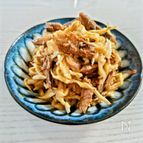 【切り干し大根とさんまのかば焼き缶詰のサラダ】防災食にも。