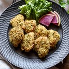 カロリーオフ！鶏むね肉のパン粉焼き【おつまみ】【お弁当】