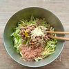 【キャベツと納豆の和風サラダ】切って和えるだけ!の工程2