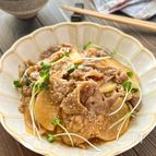 【大根の歯応え◎しみうま】大根と豚肉の甘辛炒め