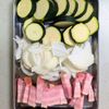 爽やかレモン香る♪ベーコンとズッキーニのクリームパスタの工程1