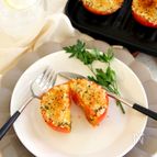 トマトの香草パン粉焼き
