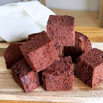 材料3つ!レンジでブラウニーの作り方!