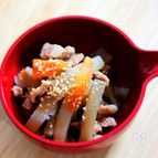 うどと豚バラ肉の煮物