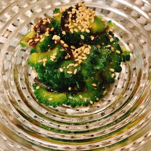 りんの作ってみた!投稿(レンジで5分！【ゴーヤの胡麻塩昆布和え】胡麻油香る♩)
