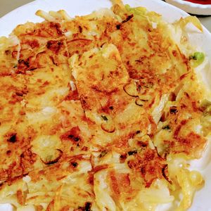 ゆみの作ってみた!投稿(【ねぎベーコンのじゃがチーズチヂミ】マヨ醤油で♡推せるチヂミ)
