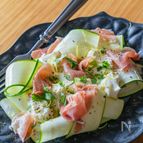 5分でおもてなし料理！生ハムとズッキーニのカルパッチョ風