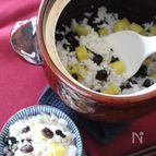 さつまいもと黒豆の炊き込みご飯
