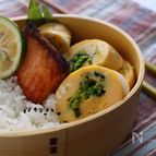 電子レンジで作る　豆苗の中華出汁巻きたまご。
