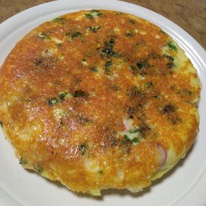 ももの作ってみた!投稿(フライパンで簡単！【米粉のウインナーチーズパン】お手軽パン風)