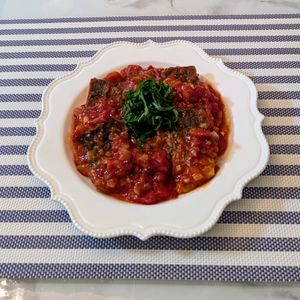 𝔂𝓾𝓶𝓲🍓の作ってみた!投稿(いつもの味付けに飽きたらコレ！「焼きサバのトマトポン酢」)