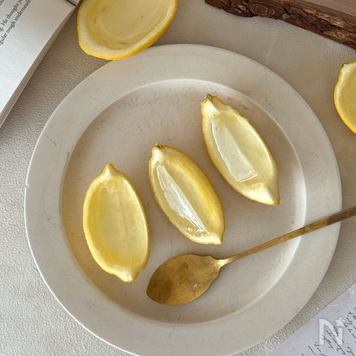 【材料3つ!】つるんと食感♪丸ごとレモンゼリー