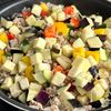 【夏野菜キーマカレー】5分の煮込み、水分は野菜のみの工程3