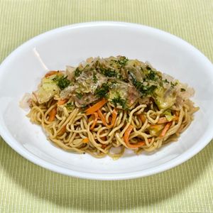 キャピタンの作ってみた!投稿(レンジで簡単ソース焼きそば)