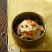 れんこんの重ね煮で簡単和え物