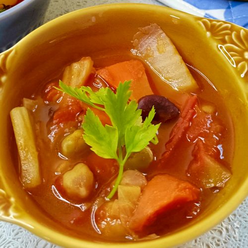 仕込み5分♡デトックス!脂肪燃焼ミネストローネ