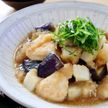 鶏むね肉と茄子と長芋のみぞれ煮