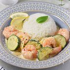 ズッキーニとえびのクリーム煮│ワンパンで夏の爽やかおかず