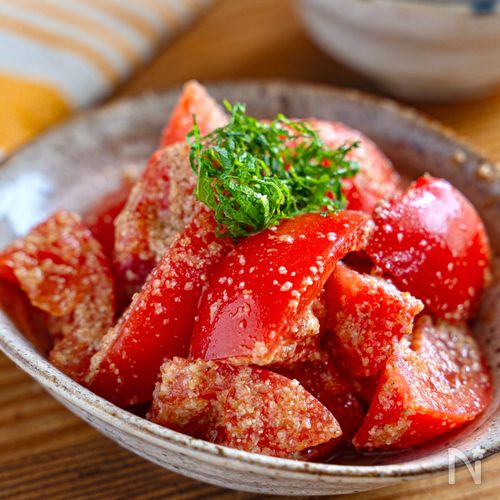 トマトのごまポン和え【3分副菜！さっぱり食べやすい】