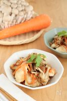 鶏むね肉ときのこの中華風マリネ