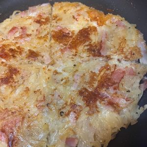 あいのの作ってみた!投稿(カリっと香ばしい♡『ベーコン&チーズのじゃがいもガレット』)