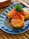 ＊はんぺんとえのきたっぷりの和風生トマト煮込み鶏バーグ＊