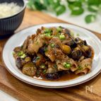 15分でパパッと完成！ご飯がすすむ【ナスと豚バラの甘酢炒め】
