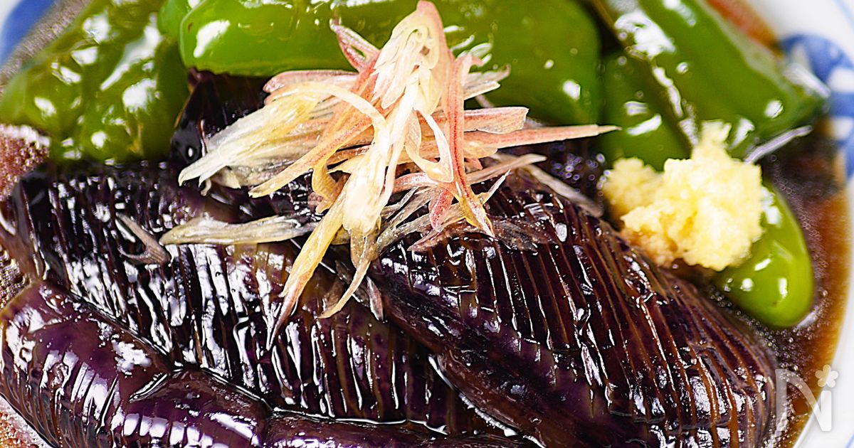 とろとろじゅわ～🤭💕なすとピーマンの焼きびたし♪