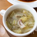『白菜とベーコンの洋風スープ』＃白菜消費＃簡単