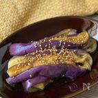 【レンジで3分！】ごま油香る♡なすのさっぱりナムル