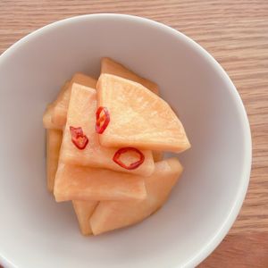 ミルクの作ってみた!投稿(【箸が止まらない！】大根の酢醤油漬け)