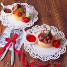 いつもの厚焼きパンケーキがある方法で更にしっとりふっわふわ♡